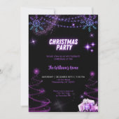 Kerstfeest sprankelende bomen | Sneeuwvlokken Ster Kaart (Voorkant)