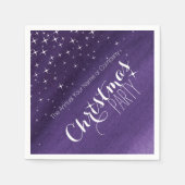Kerstfeest sterrennacht aangepaste servetten (Voorkant)