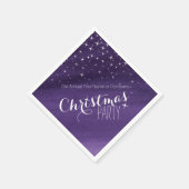 Kerstfeest sterrennacht aangepaste servetten (Hoek)