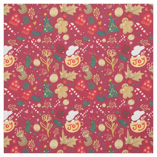 kerstfeest stof (Swatch)