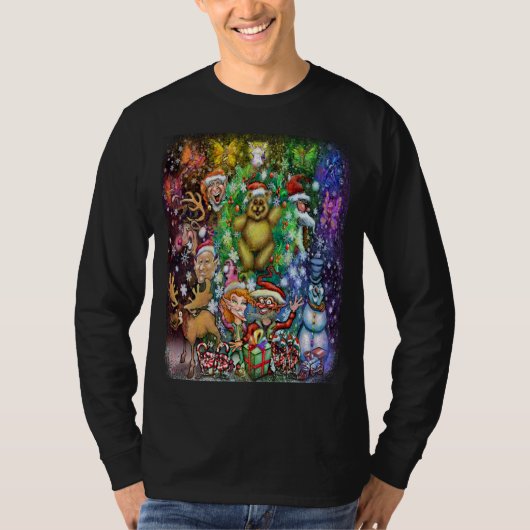 Kerstfeest T-shirt (Voorkant)