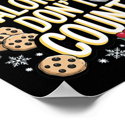 Kerstfeest T-shirt - Holiday Indulgence Poster (Hoek)