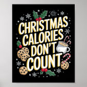 Kerstfeest T-shirt - Holiday Indulgence Poster (Voorkant)
