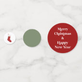 Kerstfeest Tafel Confetti Rode Strik Tafel Decorat (Achterkanten)