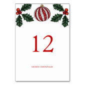Kerstfeest Tafelnummer (Achterkant)