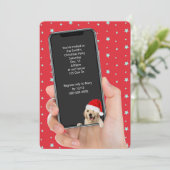 Kerstfeest Tekst uitnodigen Kaart (Staand voorkant)