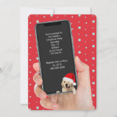 Kerstfeest Tekst uitnodigen Kaart (Voorkant)