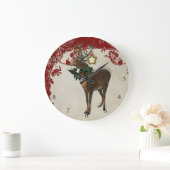 Kerstfeest ter ere van Antlers Damask Grote Klok (Huis)