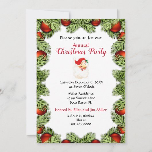 Kerstfeest thuis kaart (Voorkant)