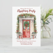 Kerstfeest thuis kaart (Staand voorkant)