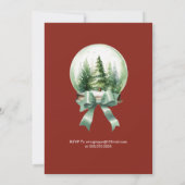 Kerstfeest thuis kaart (Achterkant)