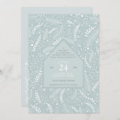 Kerstfeest thuis kaart (Voorkant / Achterkant)