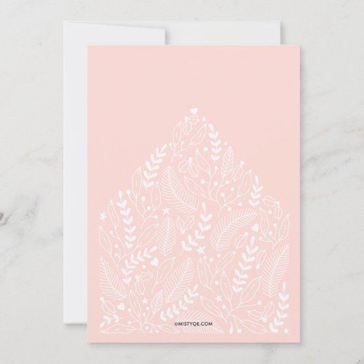 Kerstfeest thuis kaart (Achterkant)