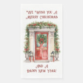 Kerstfeest thuis servet (Voorkant)