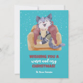  kerstfeest tijdens de wintervakantie feestdagenkaart (Voorkant)