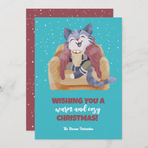  kerstfeest tijdens de wintervakantie feestdagenkaart