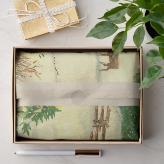  kerstfeest tissuepapier (Geschenk)