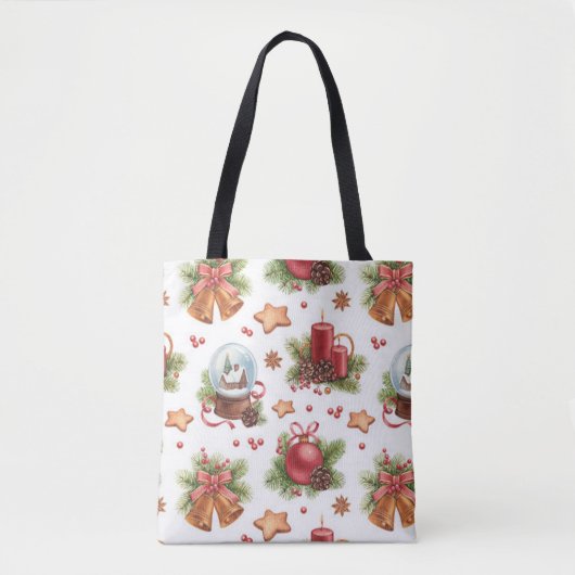 kerstfeest tote bag (Voorkant)