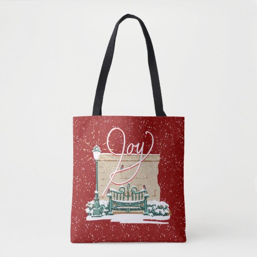 kerstfeest tote bag (Voorkant)