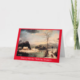 Kerstfeest, traditionele kerstnieuwjaarsgroet feestdagen kaart