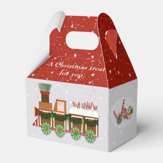 Kerstfeest traktatie bedankdoosjes (Achterkant)