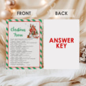 Kerstfeest Trivia Spel Feestdagenkaart