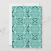 Kerstfeest Tropisch Thlekte Hibiscus Swag Kaart (Achterkant)