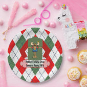 Kerstfeest Ugly Sweater Party Persoonlijk Papieren Bordje (Feest)