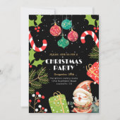 Kerstfeest uit het verleden uitnodiging, Kerstavon Kaart (Voorkant)