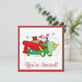 Kerstfeest Uitnodigen met kerstcadeautjes voor ker Kaart (Staand voorkant)