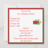 Kerstfeest Uitnodigen met kerstcadeautjes voor ker Kaart (Achterkant)