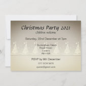 Kerstfeest: uitnodigen voor kerstfeest met santa s kaart (Achterkant)