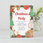 Kerstfeest Uitnodiging (Staand voorkant)