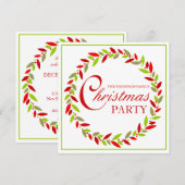 Kerstfeest Uitnodiging (Voorkant / Achterkant)