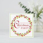 Kerstfeest Uitnodiging (Staand voorkant)