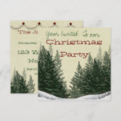 Kerstfeest Uitnodiging (Voorkant / Achterkant)