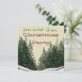 Kerstfeest Uitnodiging (Staand voorkant)