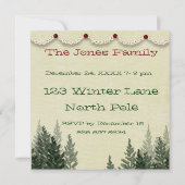 Kerstfeest Uitnodiging (Achterkant)