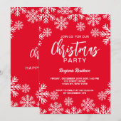 Kerstfeest uitnodiging (Voorkant / Achterkant)