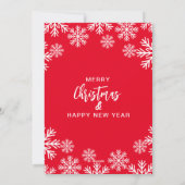 Kerstfeest uitnodiging (Achterkant)