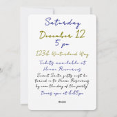 Kerstfeest Uitnodiging (Achterkant)