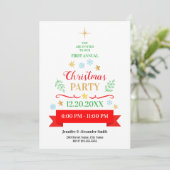 Kerstfeest Uitnodiging (Staand voorkant)