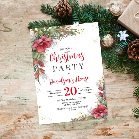 Kerstfeest Uitnodiging