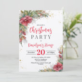 Kerstfeest Uitnodiging (Staand voorkant)