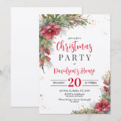 Kerstfeest Uitnodiging (Voorkant / Achterkant)