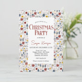 Kerstfeest uitnodiging (Staand voorkant)