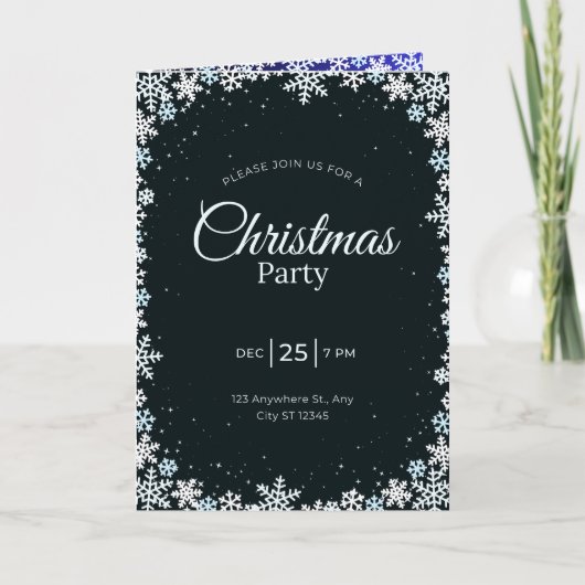 Kerstfeest uitnodiging  (Voorkant)