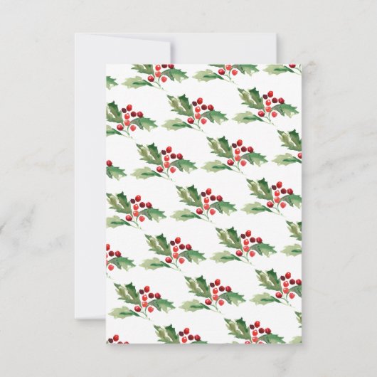 Kerstfeest Uitnodiging (Achterkant)