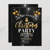 Kerstfeest Uitnodiging (Voorkant / Achterkant)