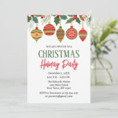 Kerstfeest Uitnodiging (Staand voorkant)